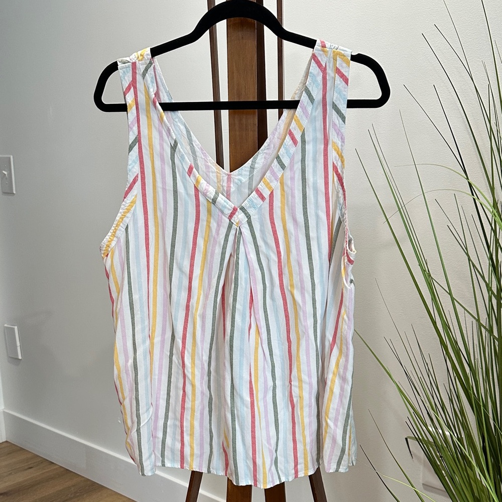 Torrid Multicolor Striped Tank Top